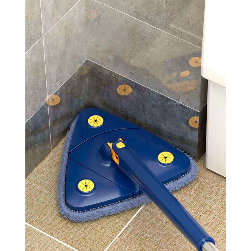 Esfregao Rodo de Limpeza formato Triangulo Mop Giratorio 360°