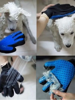 Luva Escova Magnética Tira Pelos De Pet Cães E Gatos