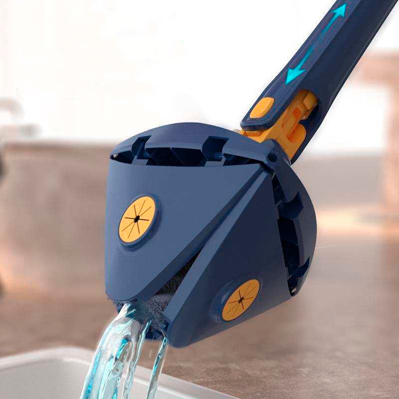Esfregao Rodo de Limpeza formato Triangulo Mop Giratorio 360°